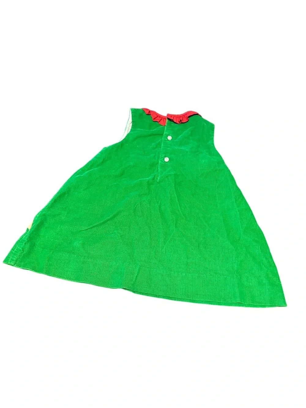 Green Holiday Reindeer Dress and Bloomers Set